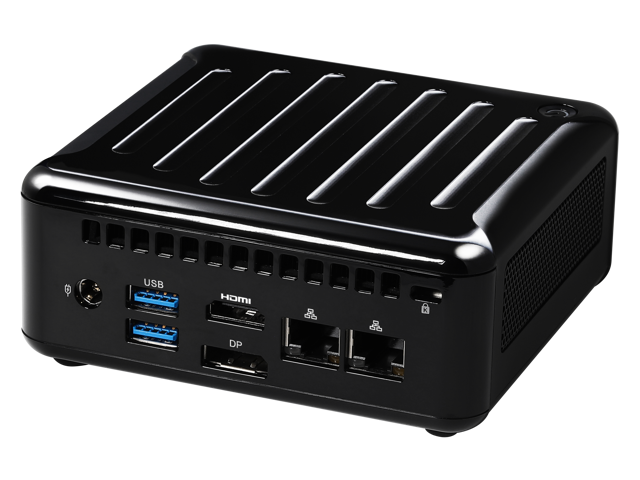 ASRock Industrial NUC BOX-1340P/D5 Black Barebone Systems - Mini-PC (13th Gen Intel CPU, support Quad display, USB 4)