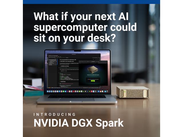 DGX Spark - NVIDIA GB10 Grace Blackwell Superchip, 128 GB LPDDR5x, ARM Processor, 4 TB NVME M.2 SSD Storage - Gold - image 3