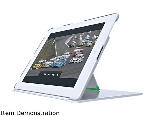 Leitz High-Gloss White Cover with Stand for iPad 2/3/4 632201