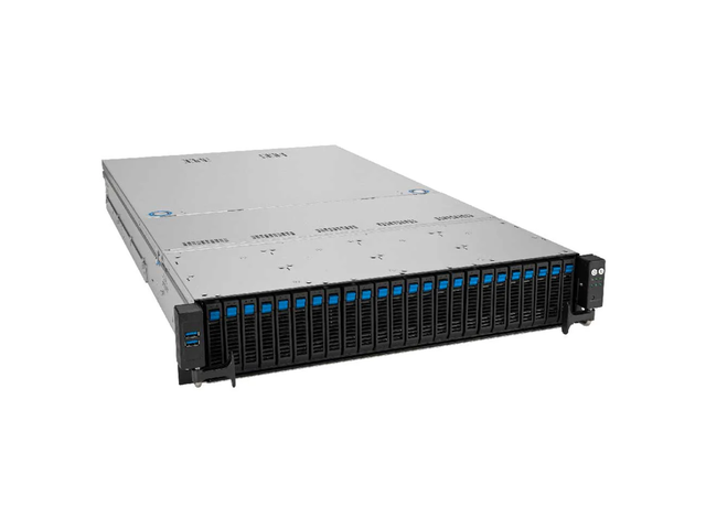 Open Box - ASUS RS521A-E12-RS24U-2KWT 2U Rackmount Server Single AMD EPYC 9005 SP5 24x DDR5 ECC 24x Hot-Swap NVMe PCIe 5.0 Dual-Slot GPU ...