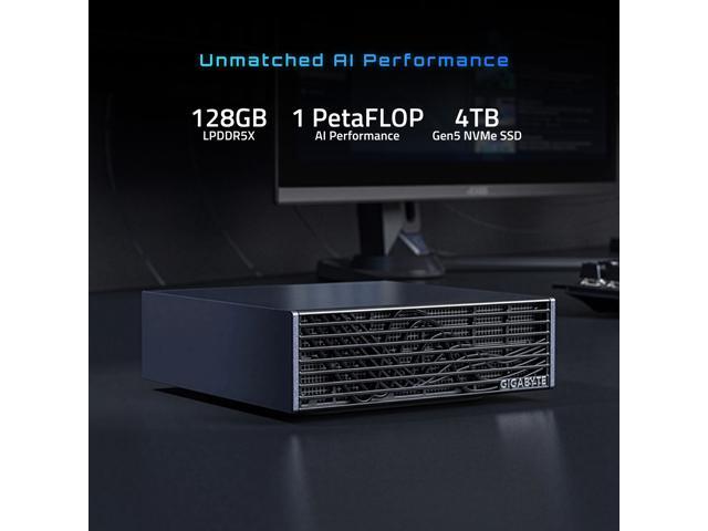 GIGABYTE AI TOP ATOM Personal AI Supercomputer, Arm Cortex-X925 + Cortex A725, NVIDIA Blackwell Architecture, 128GB LPDDR5X, 4TB PCIe 5.0 NVMe SSD,...