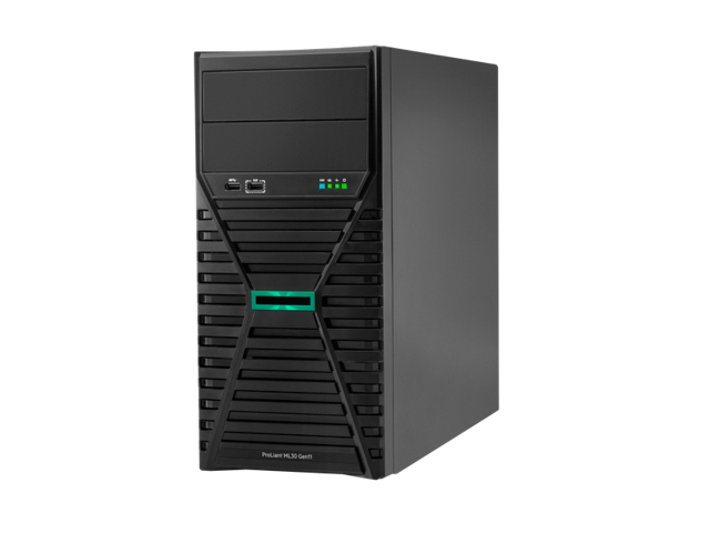 HPE ProLiant ML30 Gen11 6315P 2.8GHz 4-Core / 1x16G / 4LFF NHP / 2x1TB SATA HDD / 1GbE / 1x350W PS Tower Server