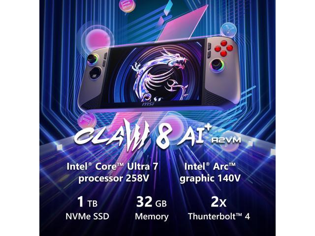 Claw 8 AI+ A2VM 8" 120Hz FHD 1200P Gaming Handheld- Intel Core Ultra 7-258V - Intel Arc - 32GB - 1TB SSD Console - Windows - image 6