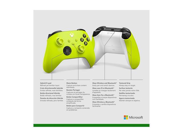Microsoft - Xbox Wireless Controller for Xbox Series X, Xbox Series S, Xbox One, PCs, and Cloud-Enabled Devices - Electric Volt - image 12