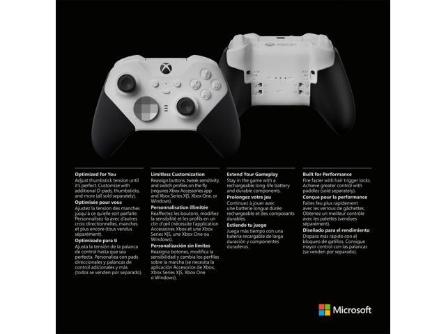 Microsoft - Elite Series 2 Core Wireless Controller for Xbox Series X, Xbox Series S, Xbox One, PCs, and Cloud-Enabled Devices - White - image 10