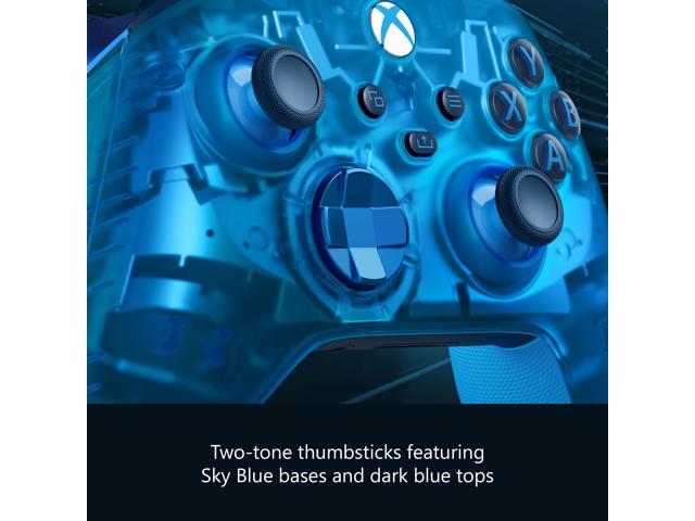 Microsoft - Xbox Wireless Controller for Xbox Series X, Xbox Series S, Xbox One, PCs, and Cloud-Enabled Devices - Sky Cipher Special Edition - image 5