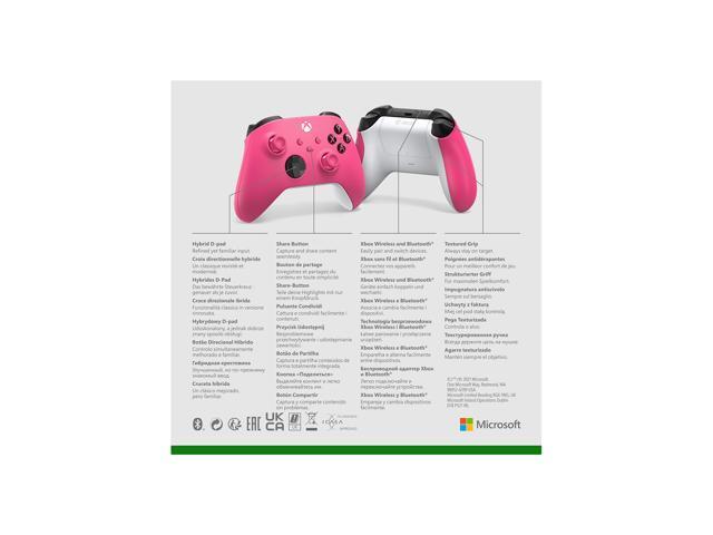 Microsoft - Xbox Wireless Controller for Xbox Series X, Xbox Series S, Xbox One, PCs, and Cloud-Enabled Devices - Deep Pink - image 4