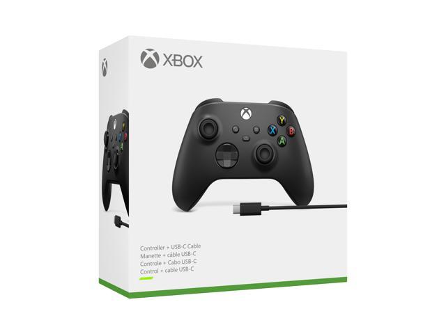 Microsoft - Xbox Wireless Controller + USB-C Cable for Xbox Series X, Xbox Series S, Xbox One, PCs, and Cloud-Enabled Devices - Carbon Black + USB-C - image 4
