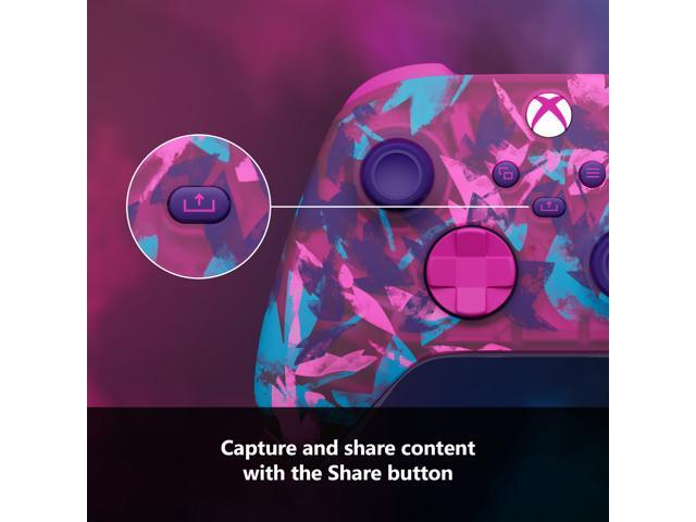 Microsoft - Xbox Wireless Controller for Xbox Series X, Xbox Series S, Xbox One, PCs, and Cloud-Enabled Devices - Heart Breaker Special Edition - image 7