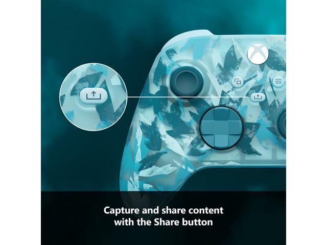 Microsoft - Xbox Wireless Controller for Xbox Series X, Xbox Series S, Xbox One, PCs, and Cloud-Enabled Devices - Ice Breaker Special Edition - image 7