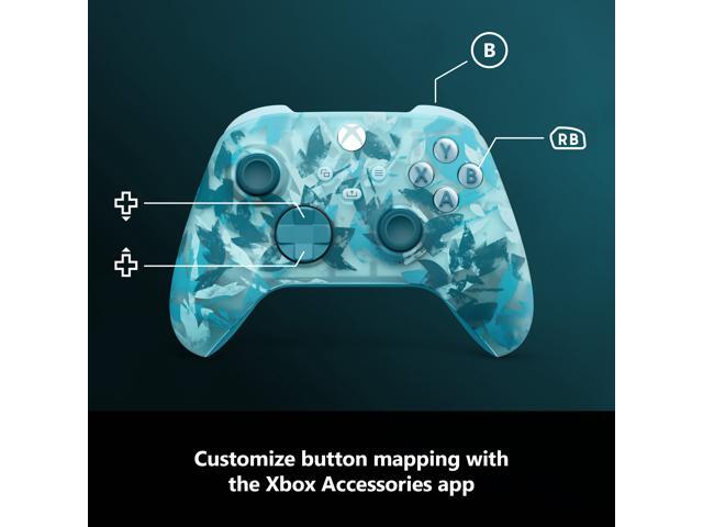 Microsoft - Xbox Wireless Controller for Xbox Series X, Xbox Series S, Xbox One, PCs, and Cloud-Enabled Devices - Ice Breaker Special Edition - image 8
