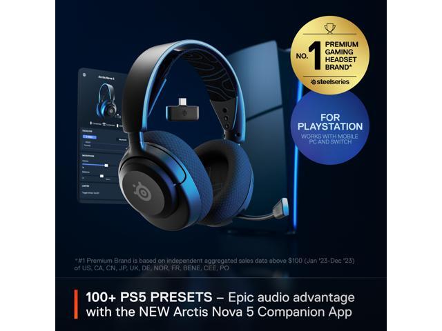 SteelSeries - Arctis Nova 5P Wireless Gaming Headset for PS5, PS4 - Black - image 8