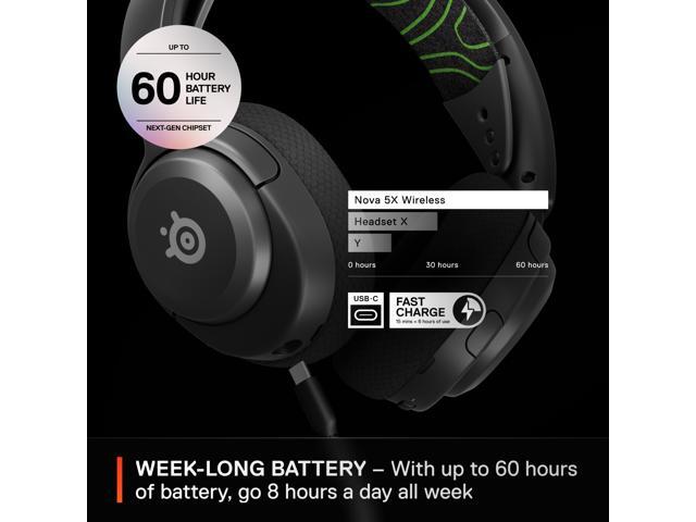 SteelSeries - Arctis Nova 5X Wireless Gaming Headset for Xbox Series X|S, Xbox One - Black - image 11