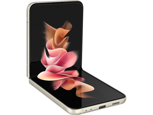 Samsung Galaxy Z Flip 3 5G 128GB Unlocked Cell Phone Cream