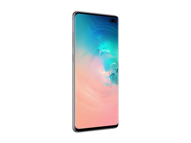 Samsung Galaxy S10+ 4G LTE Unlocked Cell Phone 6.4' Infinity Display Prism White 8GB RAM
