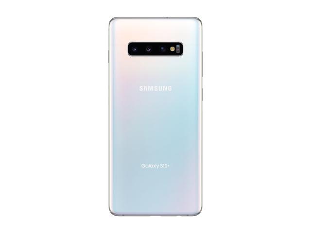 Samsung Galaxy S10+ 4G LTE Unlocked Cell Phone 6.4' Infinity Display Prism White 8GB RAM