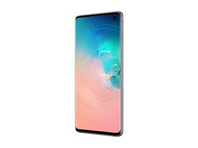 Samsung Galaxy S10 4G LTE Unlocked Cell Phone 6.1' Infinity-O Display Prism White 128GB 8GB RAM, Canada Warranty