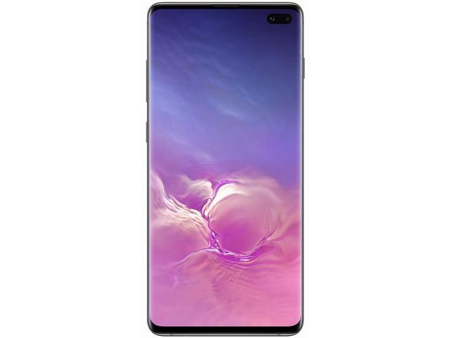 Samsung Galaxy S10+ 4G LTE Unlocked Cell Phone 6.4' Infinity-O Display Prism Black 128GB 8GB RAM, Canada Warranty