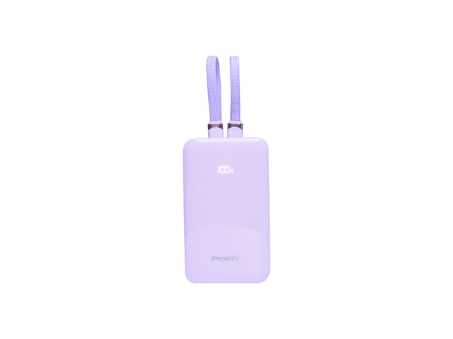 PISEN PowerLink X2 2 in 1 Fast Charging 10000mAh Power Bank(Purple)