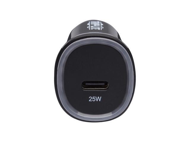 Tripp Lite USB Car Charger - 25W PD Charging - USB-C - Black U280-C01-25-1B