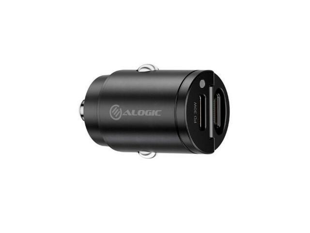 Alogic 30W car charger USB-C ports fast charging for laptops, tablets, and smartphones - CRCC30