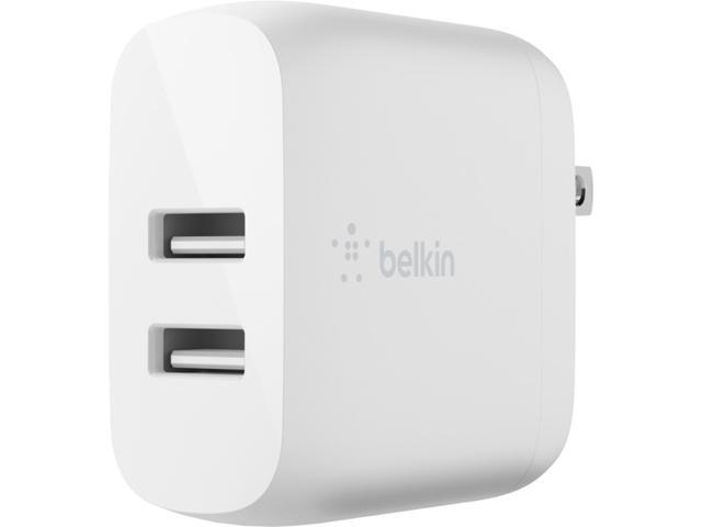 BELKIN BOOST CHARGE Dual USB-A Wall Charger 24W + USB-A to Micro-USB cable (WCE002DQ1MWH)