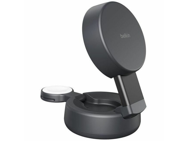 Belkin UltraCharge Pro 2-in-1 Convertible Magnetic Charger with Qi2 25W - Charcoal - WIZ043ttCH