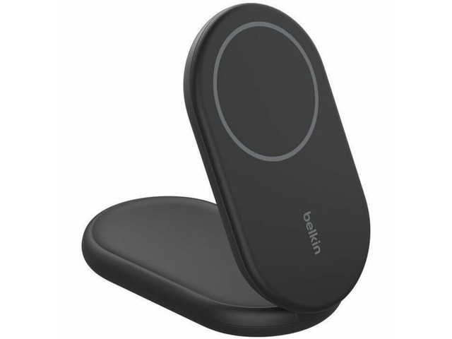 Belkin Induction Charger - Qi2 Single Wireless Charging Stand - Black - WIB007ttBK