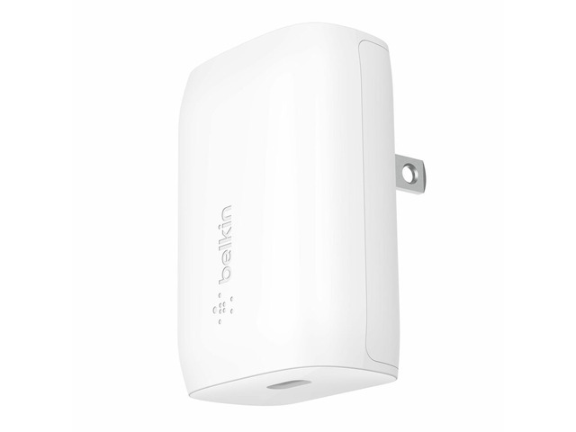 Belkin 30W Portable USB-C Wall Charger - 1xUSB-C (30W) - Fast Charge - Power Adapter - White - BBC007-WH