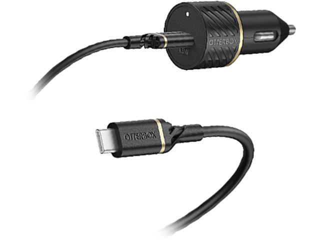 OtterBox 78-52543 Black Shimmer USB-C to USB-C Fast Charge Car Charging Kit - 18W