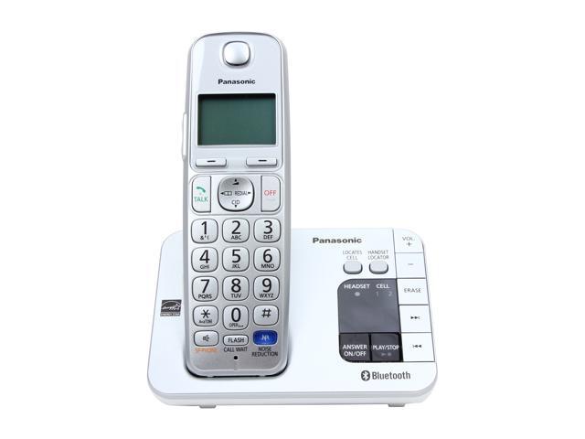 Panasonic KX-TGE263S 1.9 GHz 3X Handsets Link2Cell Expandable Cordless Phone with Amplified Volume- 3 Handsets