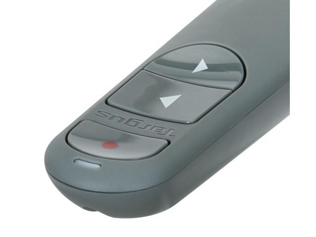 Targus Control Plus Dual Mode Antimicrobial Presenter with Laser - Laser - Wireless - Bluetooth - 2.40 GHz - Gray - USB - AMP06704AMGL
