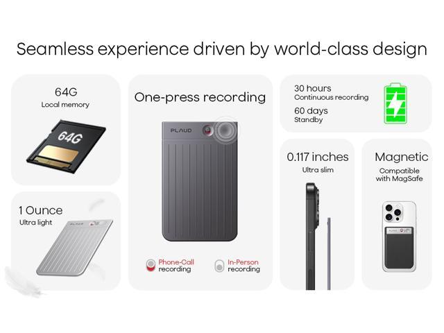 PLAUD - Note Smart AI Voice/Audio Recorder - Starlight - image 5