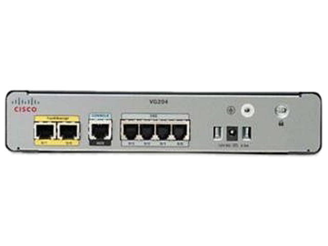 CISCO VG204XM Analog Voice Gateway - VoIP phone adapter - 10Mb LAN, 100Mb LAN