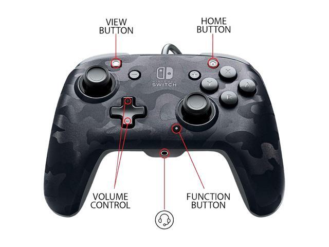 PDP - Faceoff Deluxe+ Audio Wired Black Camo Controller - Nintendo Switch (500-134-NA-CM00)