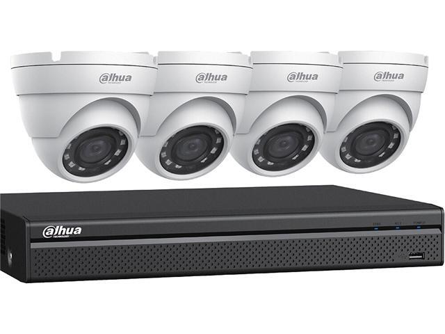 Dahua C542E42A 4 Channel 1080p HDCVI Security System, (4) 1080p HDCVI Eyeball Cameras with One (1) 4-channel 1080p HDCVI DVR