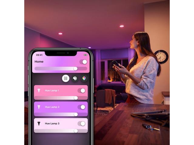 Philips Hue White and Color Ambiance 5-6' High Lumen Recessed Downlight (4-pack) - White 578674