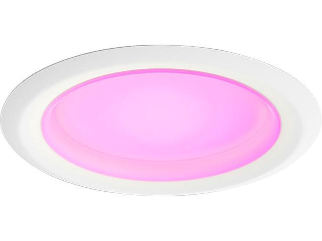 Philips - Hue White and Color Ambiance Bluetooth 5/6' High Lumen Recessed Downlight - White