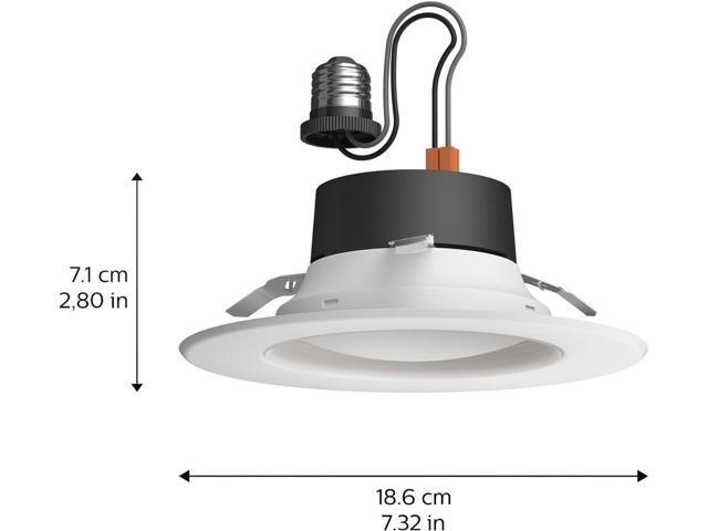 Philips - Hue White and Color Ambiance Bluetooth 5/6' High Lumen Recessed Downlight - White