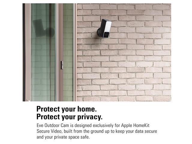 Eve - Outdoor Cam - Secure floodlight camera with Apple HomeKit Secure Video technology - White - image 3