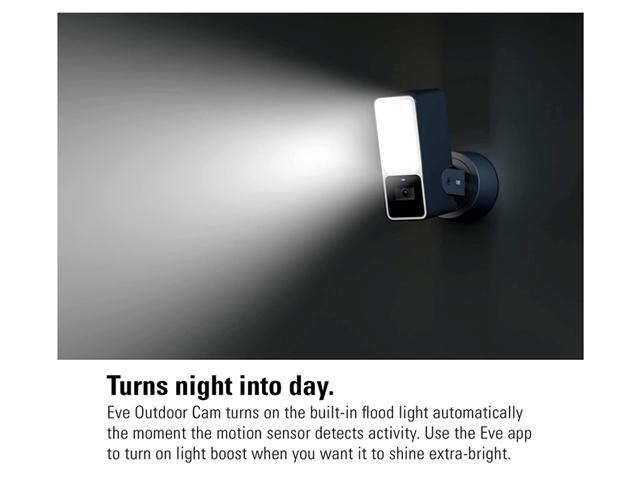 Eve - Outdoor Cam - Secure floodlight camera with Apple HomeKit Secure Video technology - White - image 7