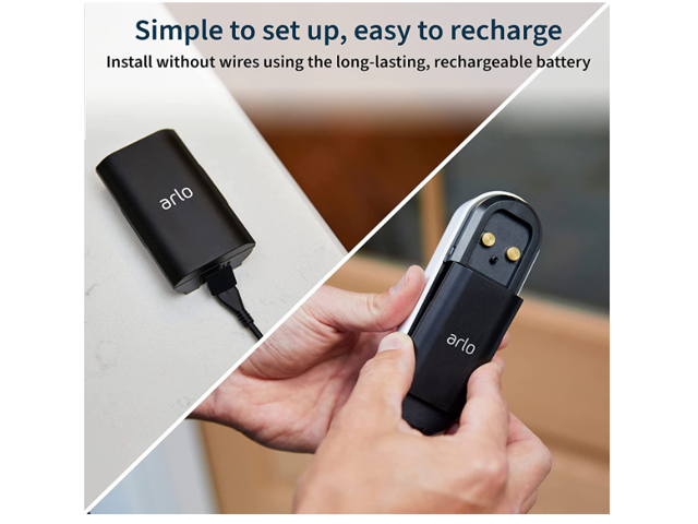 Arlo - Essential Wi-Fi Smart Video Doorbell - Wired or Battery Operated - White - image 5