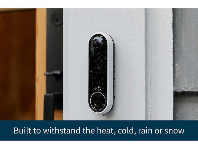 Arlo - Essential Wi-Fi Smart Video Doorbell - Wired or Battery Operated - White - image 4