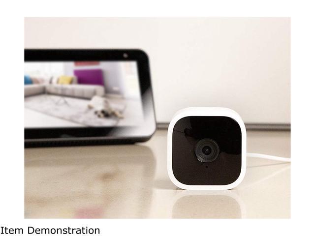 Blink - Mini - Compact indoor plug-in smart security camera, 1080p, night vision, motion detection, 2 way audio – 2 cam - White - image 3