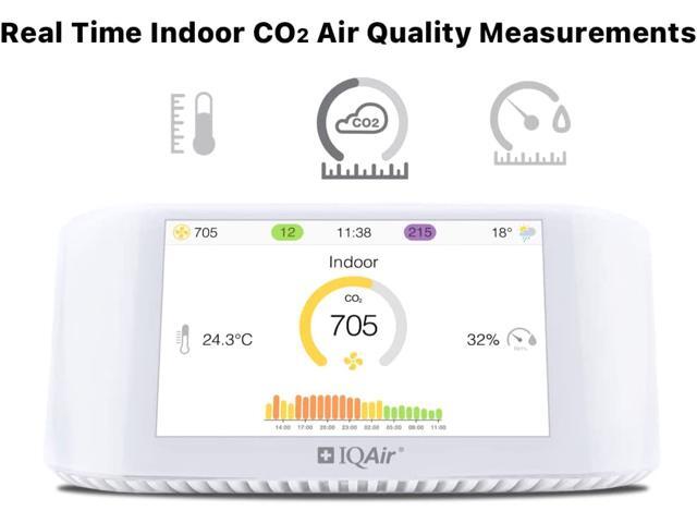 IQAir [AirVisual Pro Air Quality Monitor] Indoor Air Quality [PM2.5, CO2, AQI, Temperature, Humidity] Real-Time Air Quality & Forecasting, Historic...