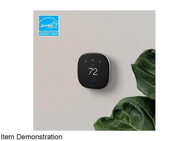 ecobee - Enhanced Smart Programmable Touch-Screen Wi-Fi Thermostat with Alexa, Apple HomeKit and Google Assistant - Black - image 4
