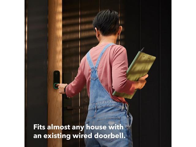 ecobee - Smart Video Doorbell - Wired with Advanced Person and Package Detection - Black - image 3