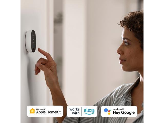 ecobee - Smart Thermostat Essential - Programmable Wi-Fi Thermostat - Works with Siri, Alexa, and Google Assistant - White - image 4