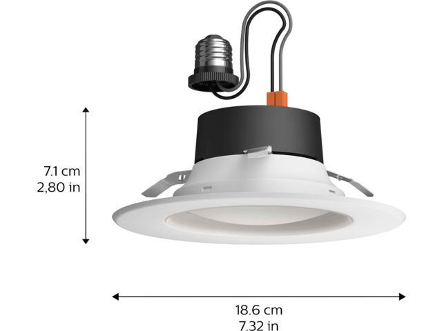 Philips Hue White & Color Ambiance Smart Retrofit Recessed Downlight 5/6', Bluetooth & Zigbee Compatible (Hue Hub Optional), Smart Ceiling Lighting