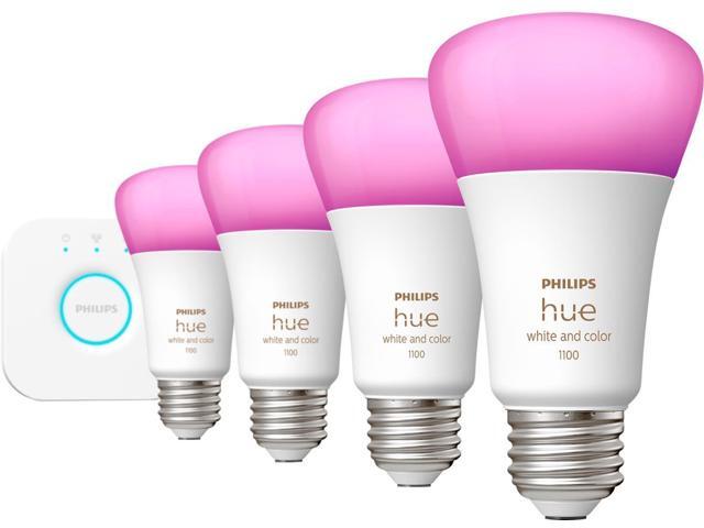 Philips Hue 563296 Starter Kit E26 10.5W A19 4Set Bluetooth